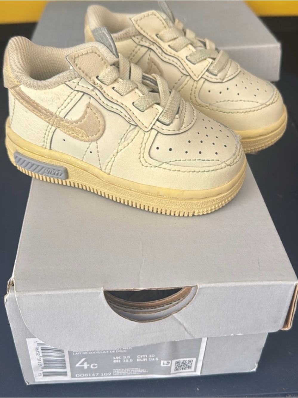 Nike Air Force 1 Fontanka Toddler Sneakers - Coconut Milk